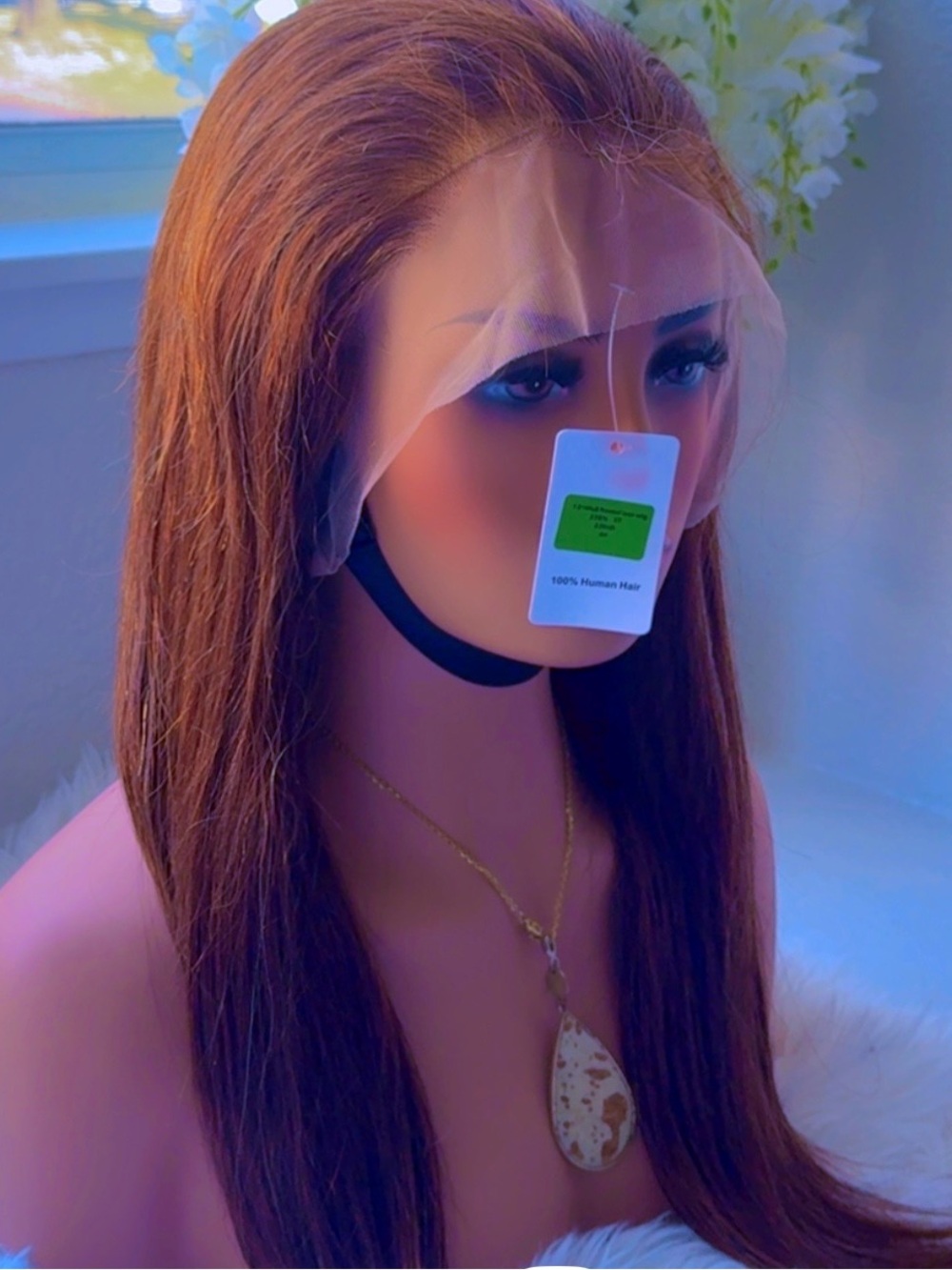 22 Inch Long Straight Lace Wig